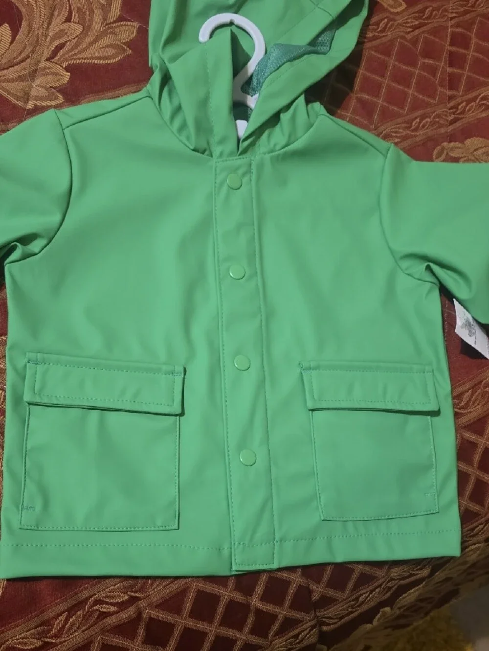 Old Navy Green Kids Raincoat with Frog Hood - [12-18 Months]